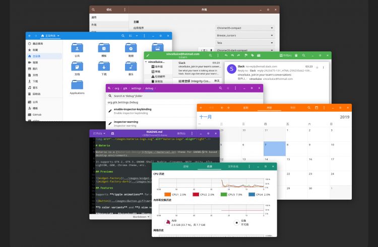 a screenshot of the Chrome OS GTK theme