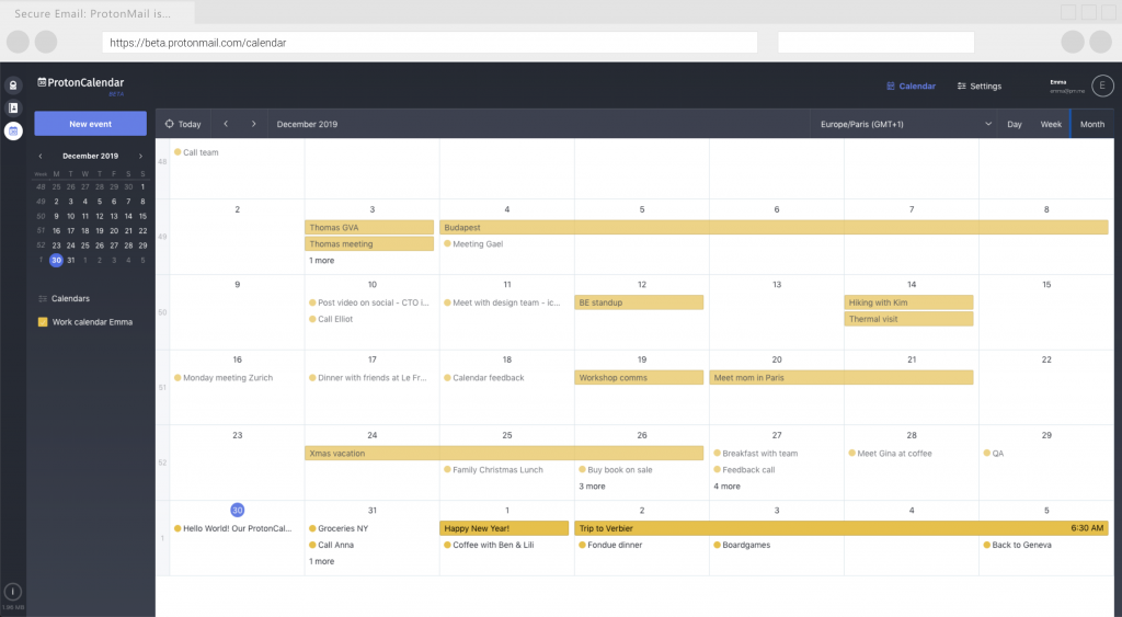 ProtonMail Launch a PrivacyFocused Alternative to Google Calendar