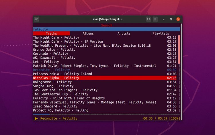 ncspot is a spotify cli client
