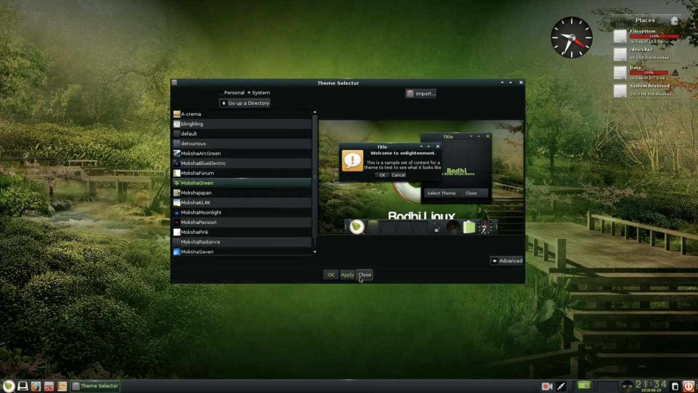 Bodhi Linux 5.1.0 desktop Screenshot