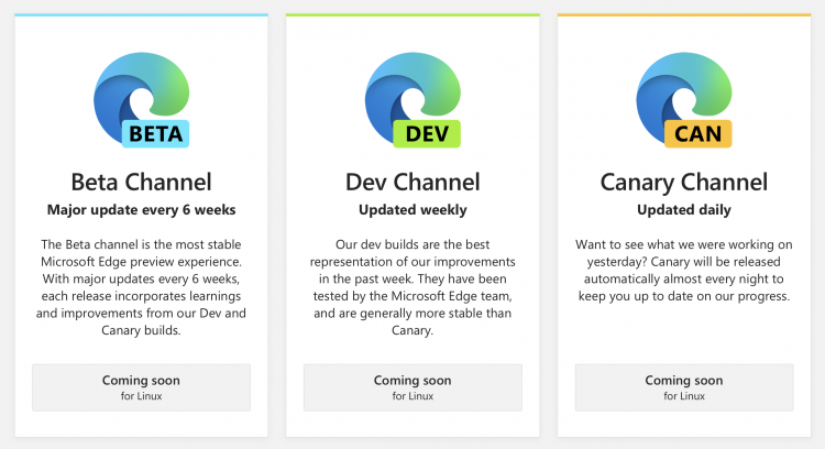 Microsoft edge is coming soon for linux