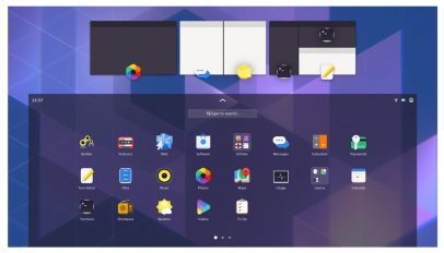 GNOME tablet Ui mockups