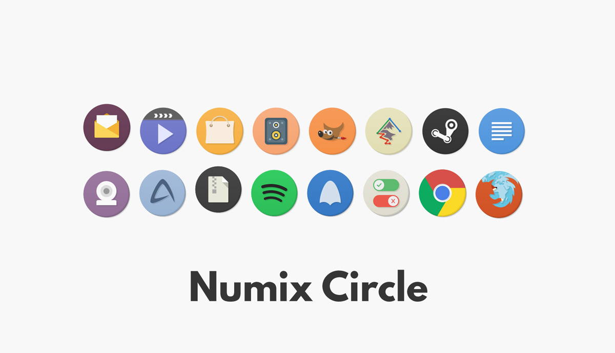 Jeu D'Icônes De Cercle Numix