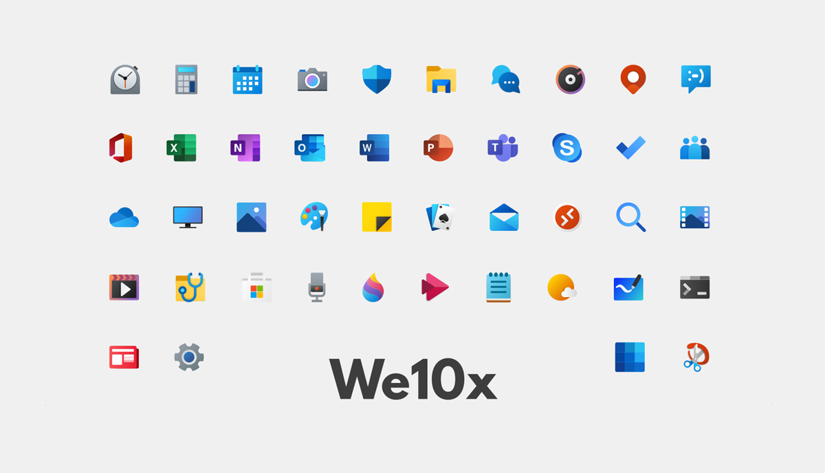 best icon themes we10x