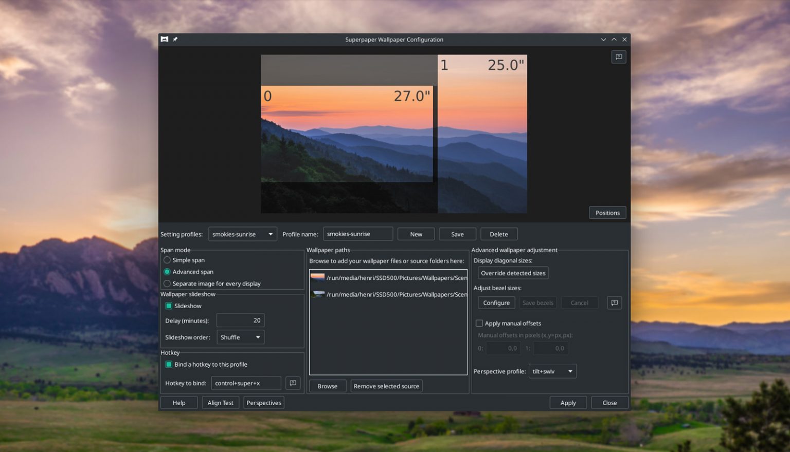 Superpaper 2.0 is an Advanced Multi-Monitor Wallpaper App ...