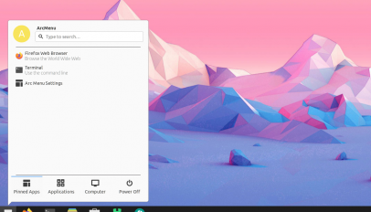 Arc Menu KDE Plasma Layout