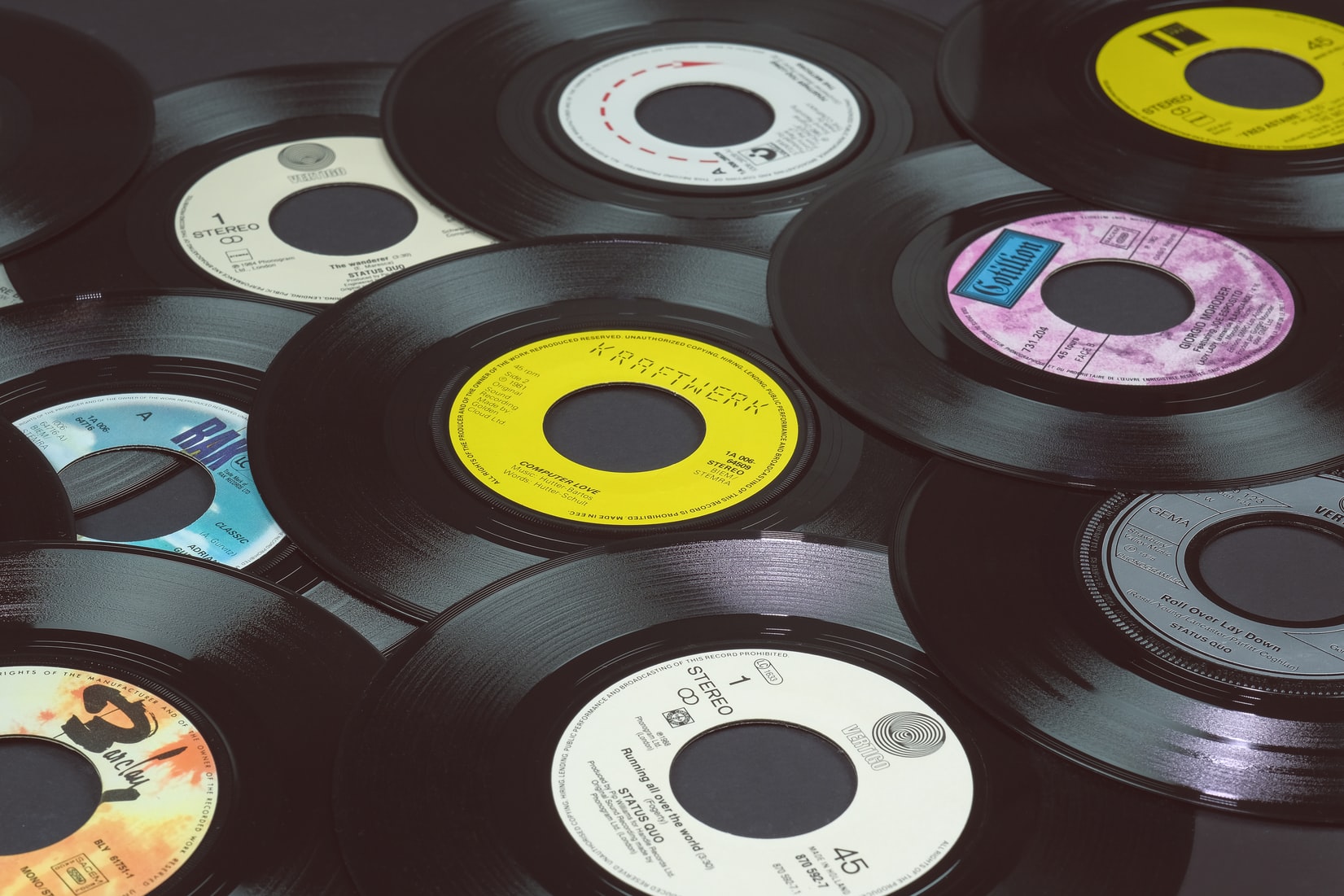 vinyl records from unsplash