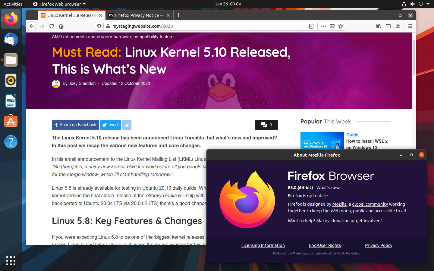 Mozilla Firefox 85 Is Here This Is What S New Omg Ubuntu