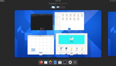 GNOME 40 Overview screenshot