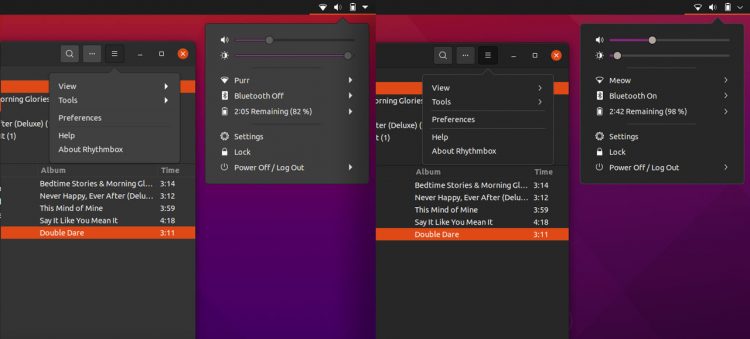 a comparison of GTK and GNOME Shell changes 
