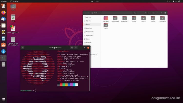 Ubuntu 21.04: kernel