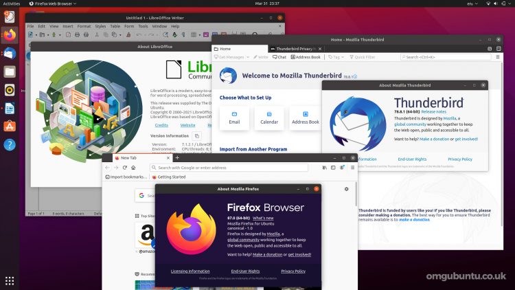 Ubuntu 21.04: latest apps