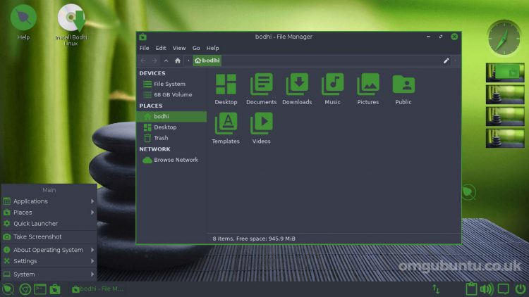 Bodhi Linux 6.0 desktop screenshot