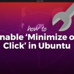 how to minimize on click in ubuntu