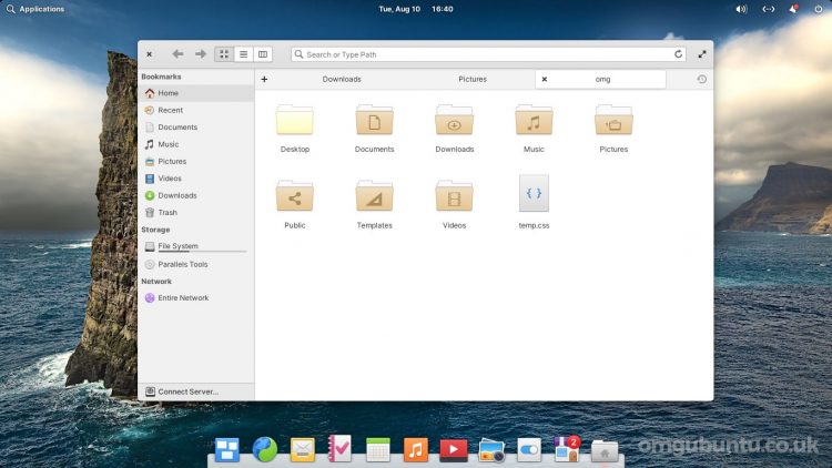 elementary OS 6 screenshot - file manager