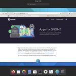 GNOME Apps website in GNOME web app