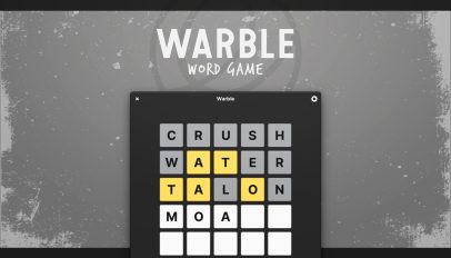 warble word game on elementary OS