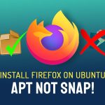 install firefox apt not snap on ubuntu