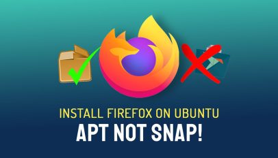 install firefox apt not snap on ubuntu