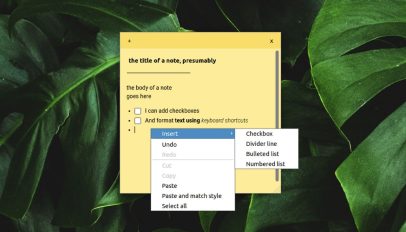 eversticky is an Evernote sticky notes app for linux