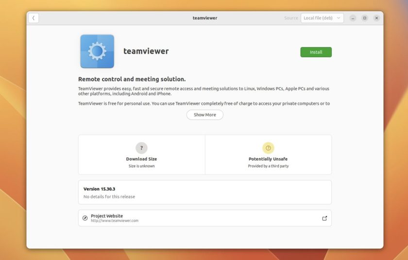install teamviewer on ubuntu install