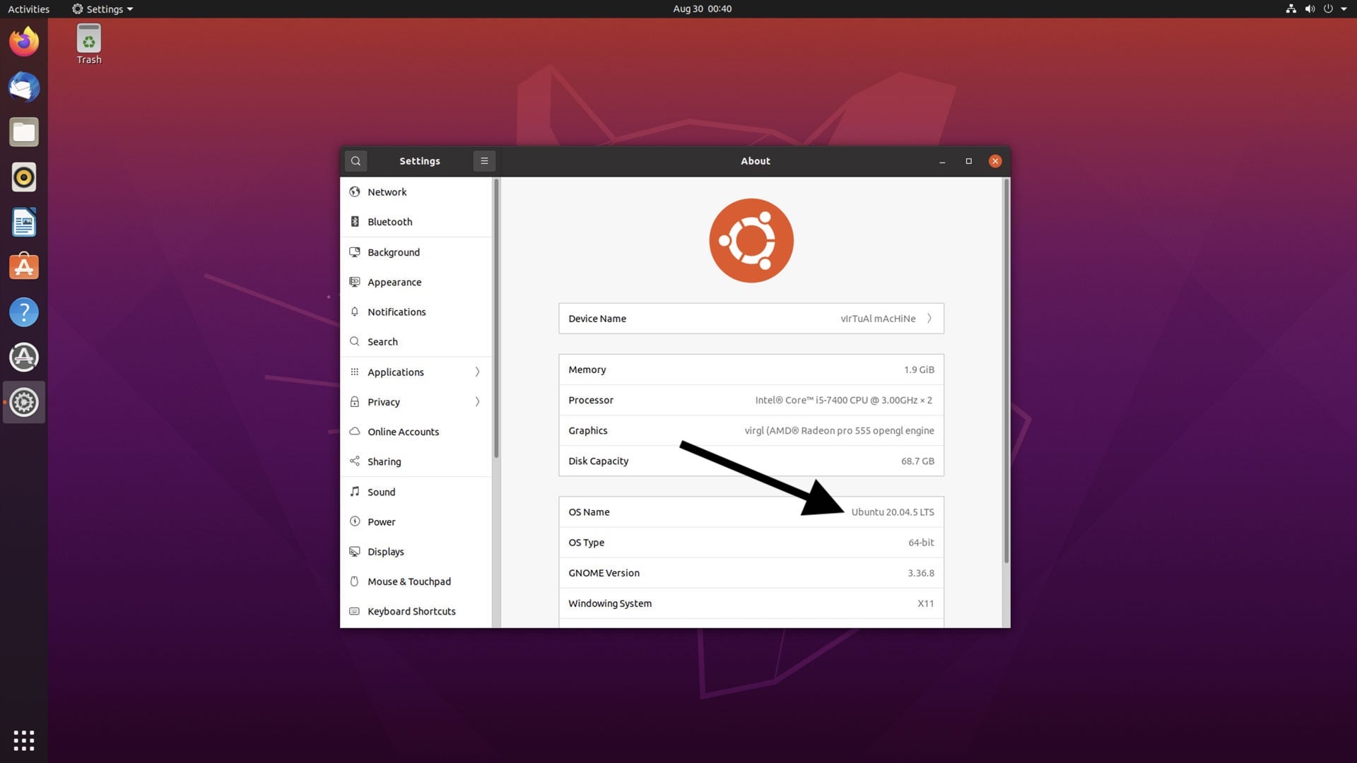 What is the kernel version of Ubuntu 20.04 5?