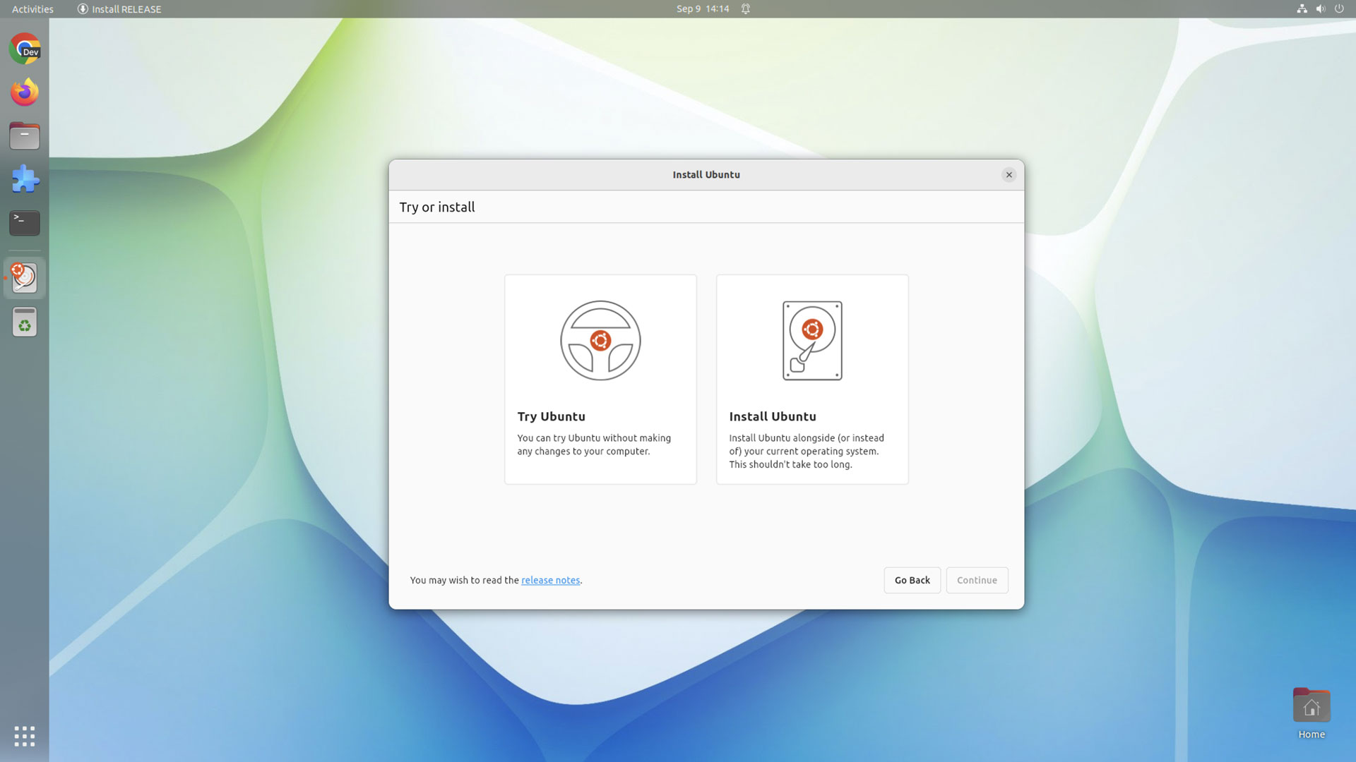 Ubuntu new flutter desktop installer