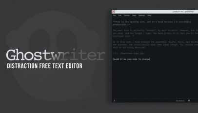 ghostwriter distraction free text editor