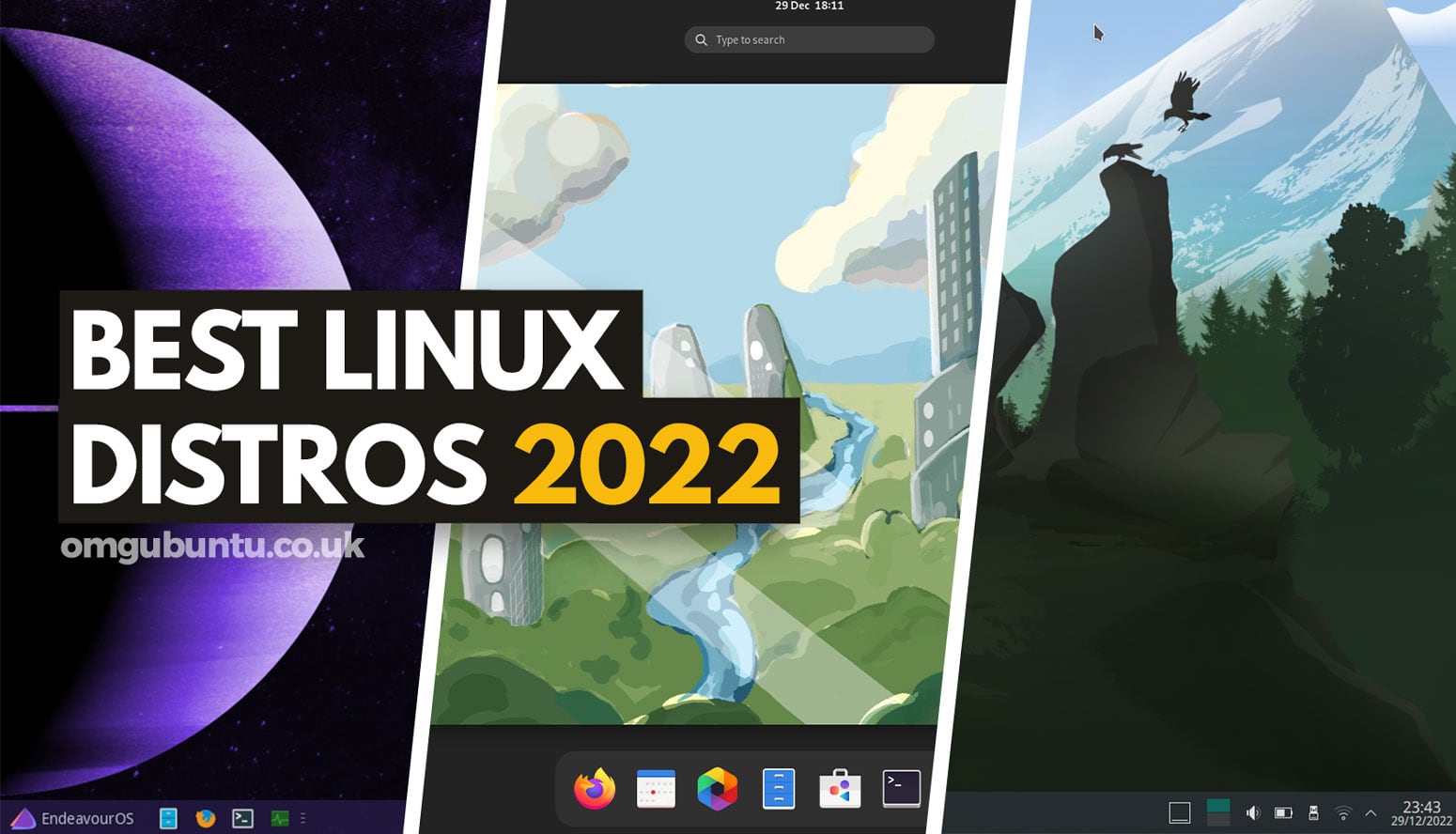 2022년 상위 5개 Linux 배포판(IMO, OFC)