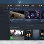 How the Steam Adwaita theme looks on linux