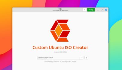 screenshot of Cubic, a custom Ubuntu ISO creator for Linux