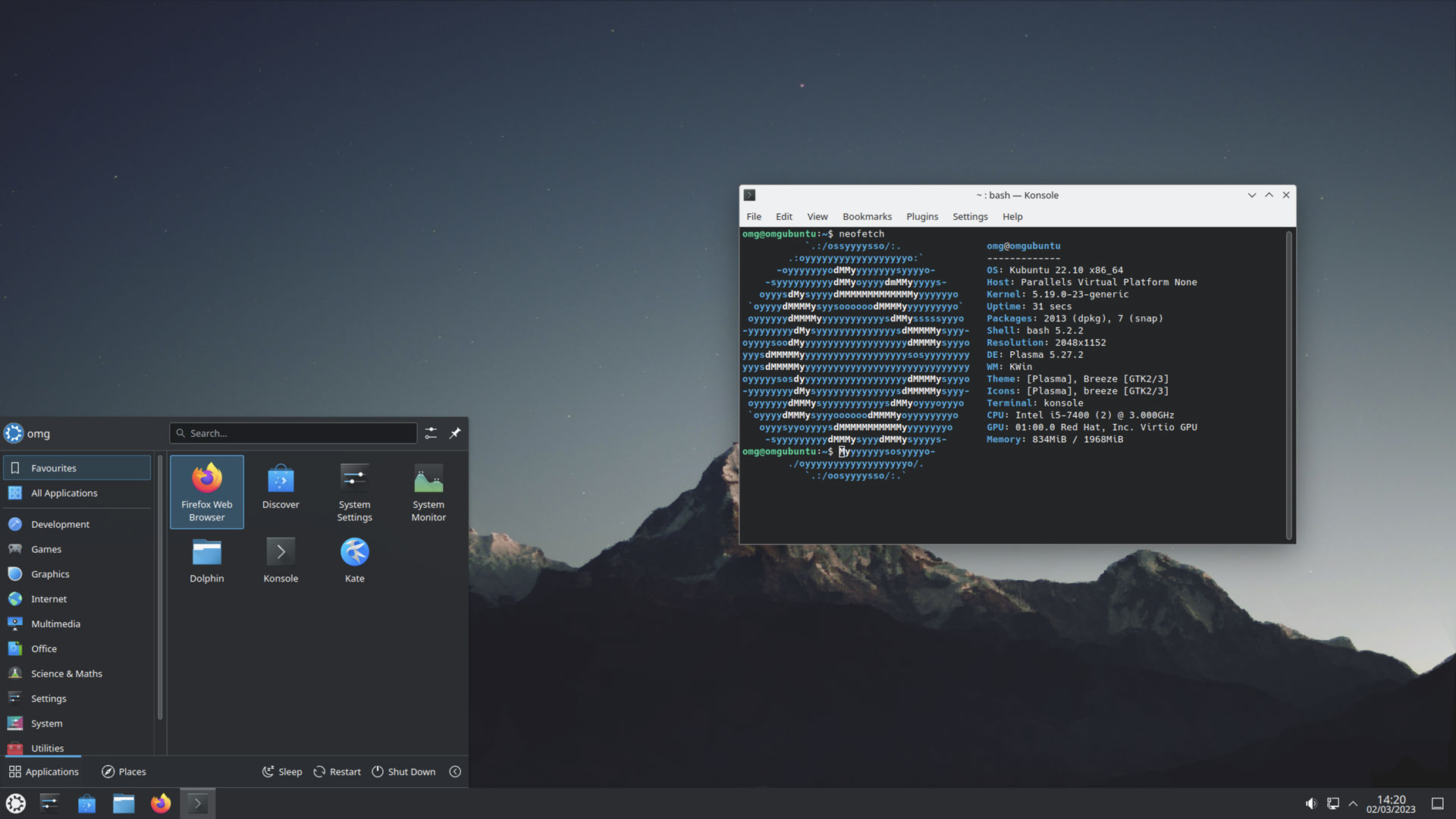 Plasma desktop