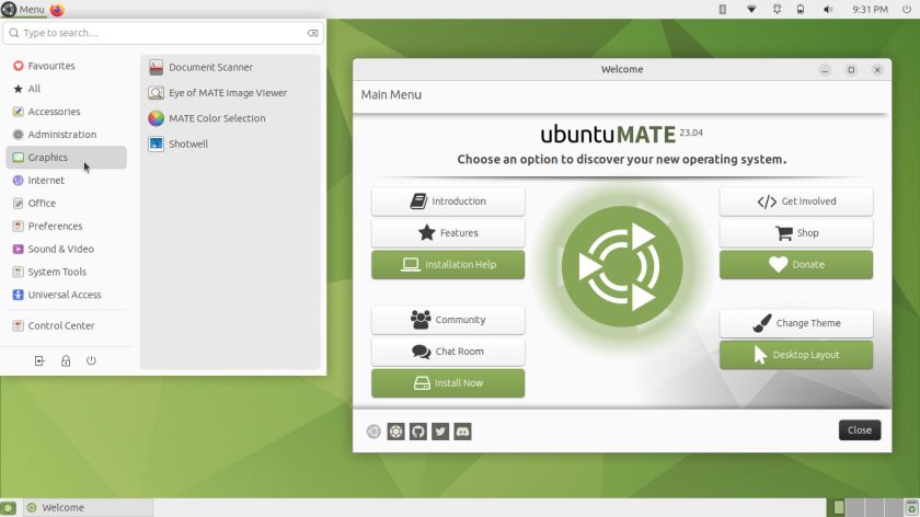 Ubuntu MATE 23.04 desktop screenshot