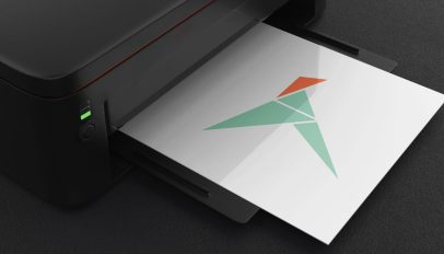 a printer printing the Snap logo