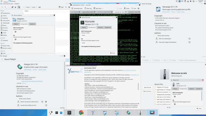 KDE Frameworks 6 apps collage