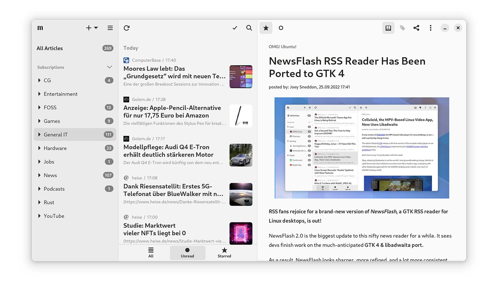 NewsFlash 3.0 Released with Slick New Look - OMG! Ubuntu