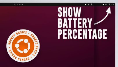Show Battery Percentage in Ubuntu