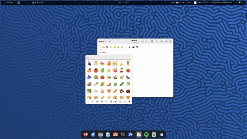 Emoji from Unicode 15.1 in Ubuntu 22.04 LTS
