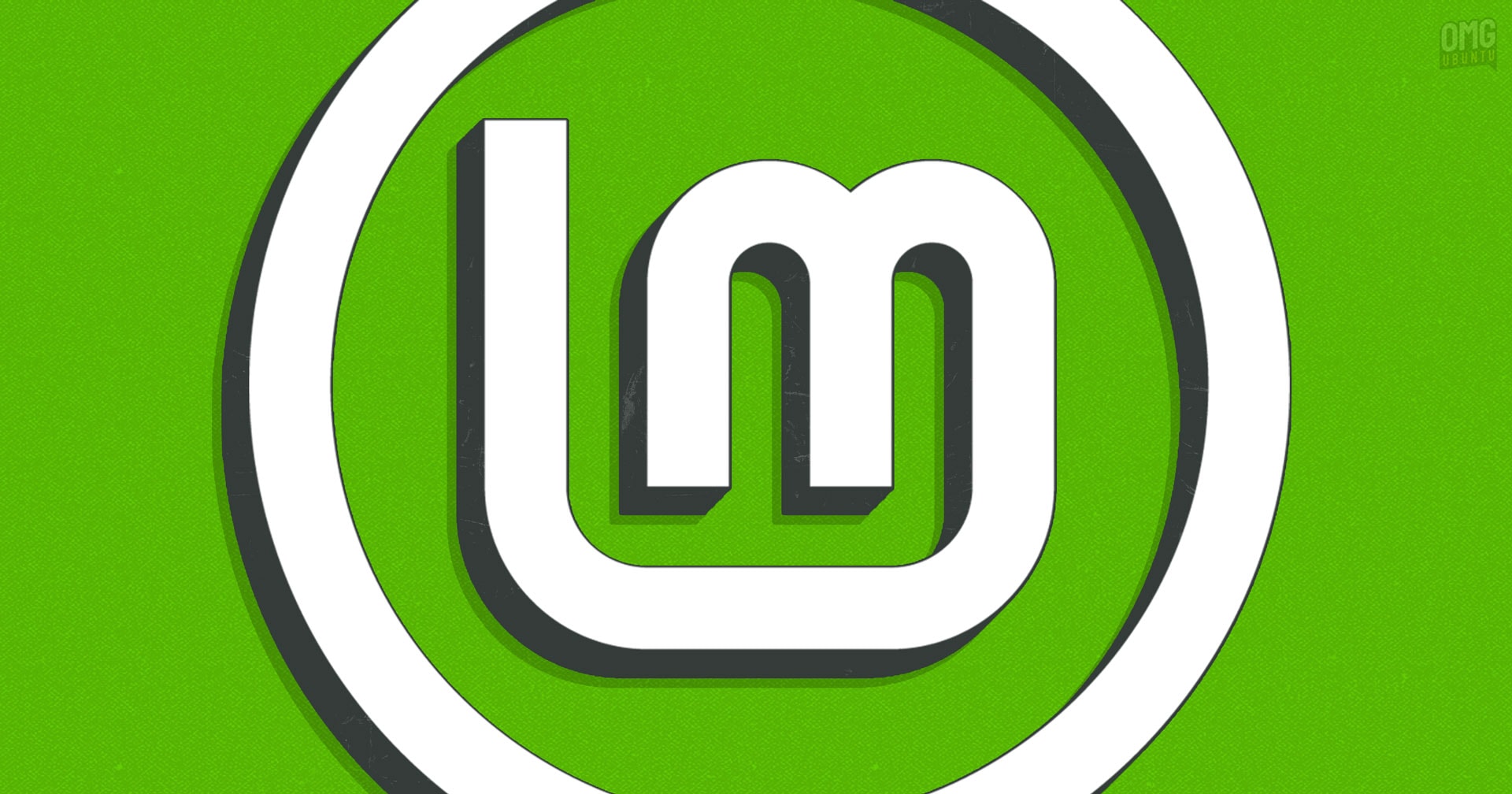 Linux Mint logo on a green background