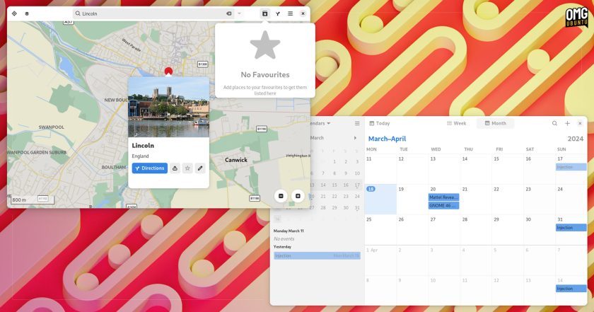 Calendar and Maps core apps receive new features