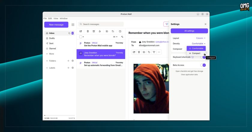 Proton Mail desktop app in Ubuntu 