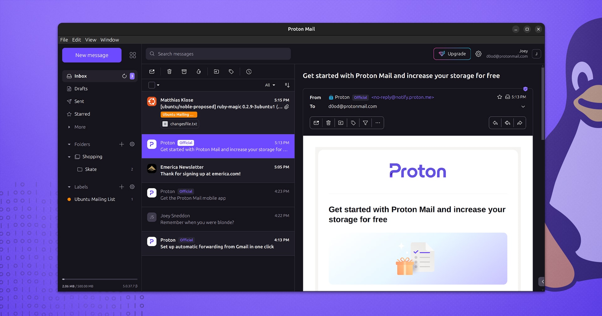 Proton Mail’s New Desktop App is Available for Linux