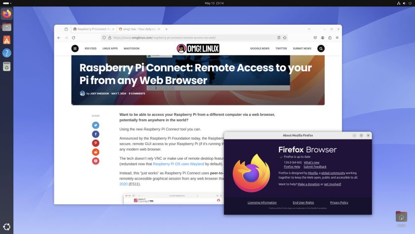 Screenshot of Mozilla Firefox 126