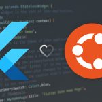 Flutter and Ubuntu logos