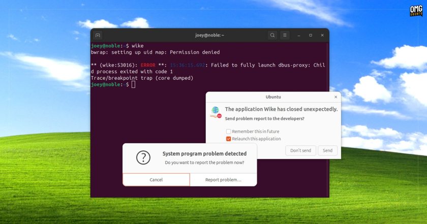 bwrap AppArmor error in Ubuntu 24.04 LTS
