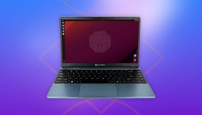 DC-ROMA RISC-V Linux Laptop II running Ubuntu