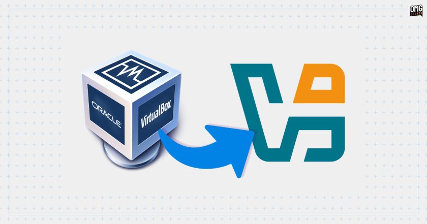 VirtualBox's new logo next to its old logo