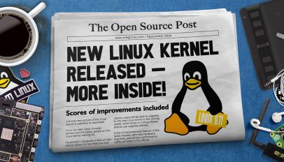 Linux Kernel 6.11 newspaper headline graphic