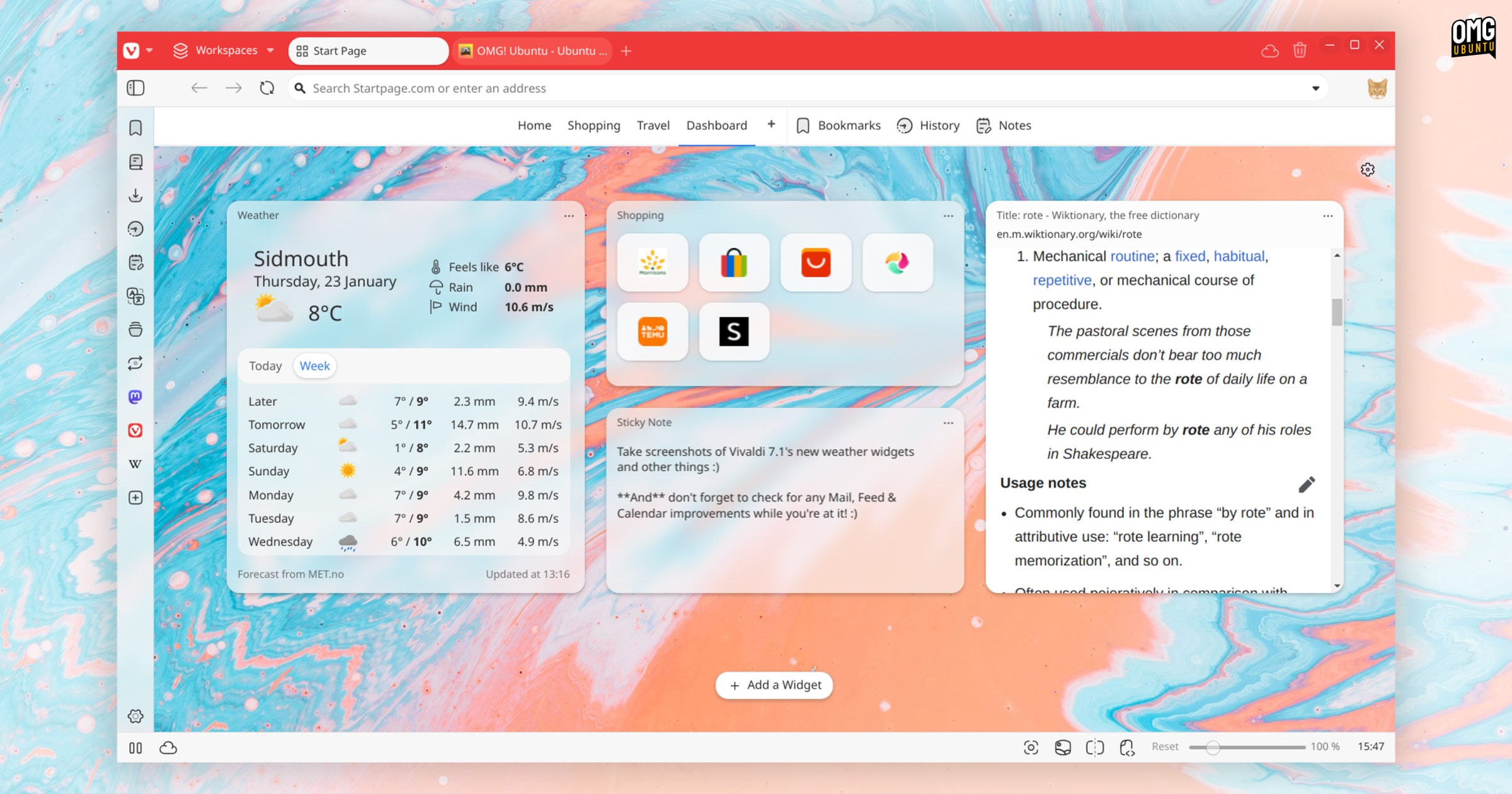 Vivaldi 7.1 Delivers Speed Dial Buffs, New Search Engine